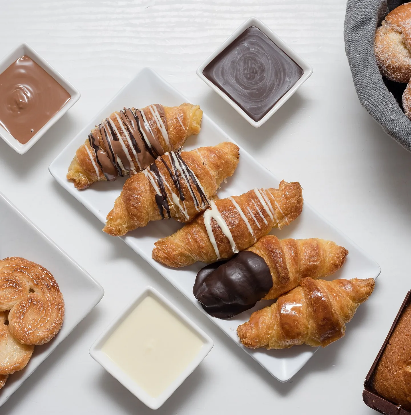 croisants con chocolate